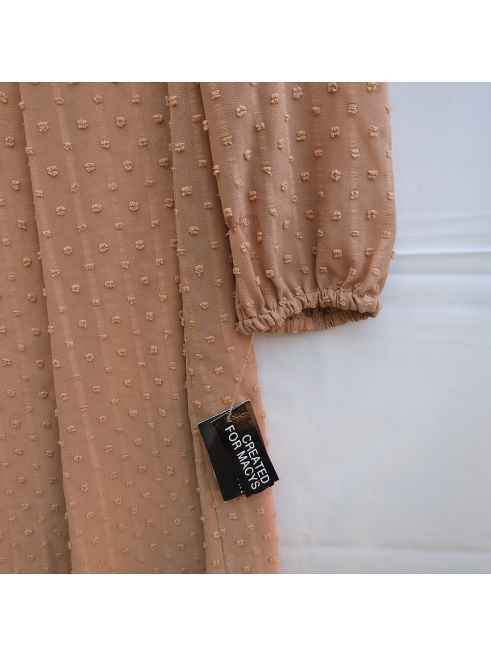 INC Shift Dress Beige V-Neck Long Sleeve Lined, Small, Oversized. - Picture 4 of 14